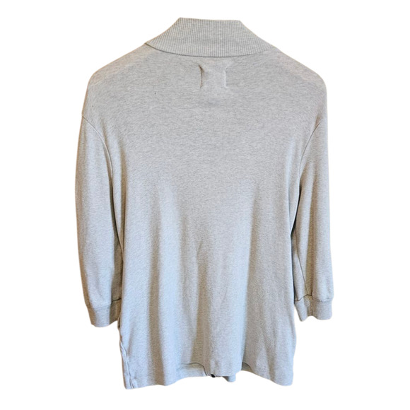 Banana Republic Baby Doll Cartigan Full Zip Sweater Heather Oatmeal Women Small - Picture 8 of 9